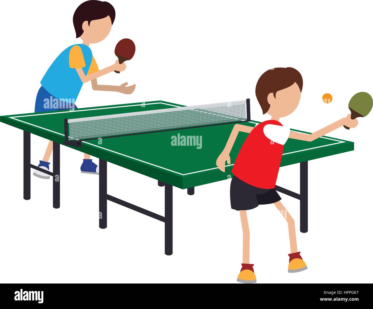 Ping pong player avatar Image Vectorielle Stock - Alamy