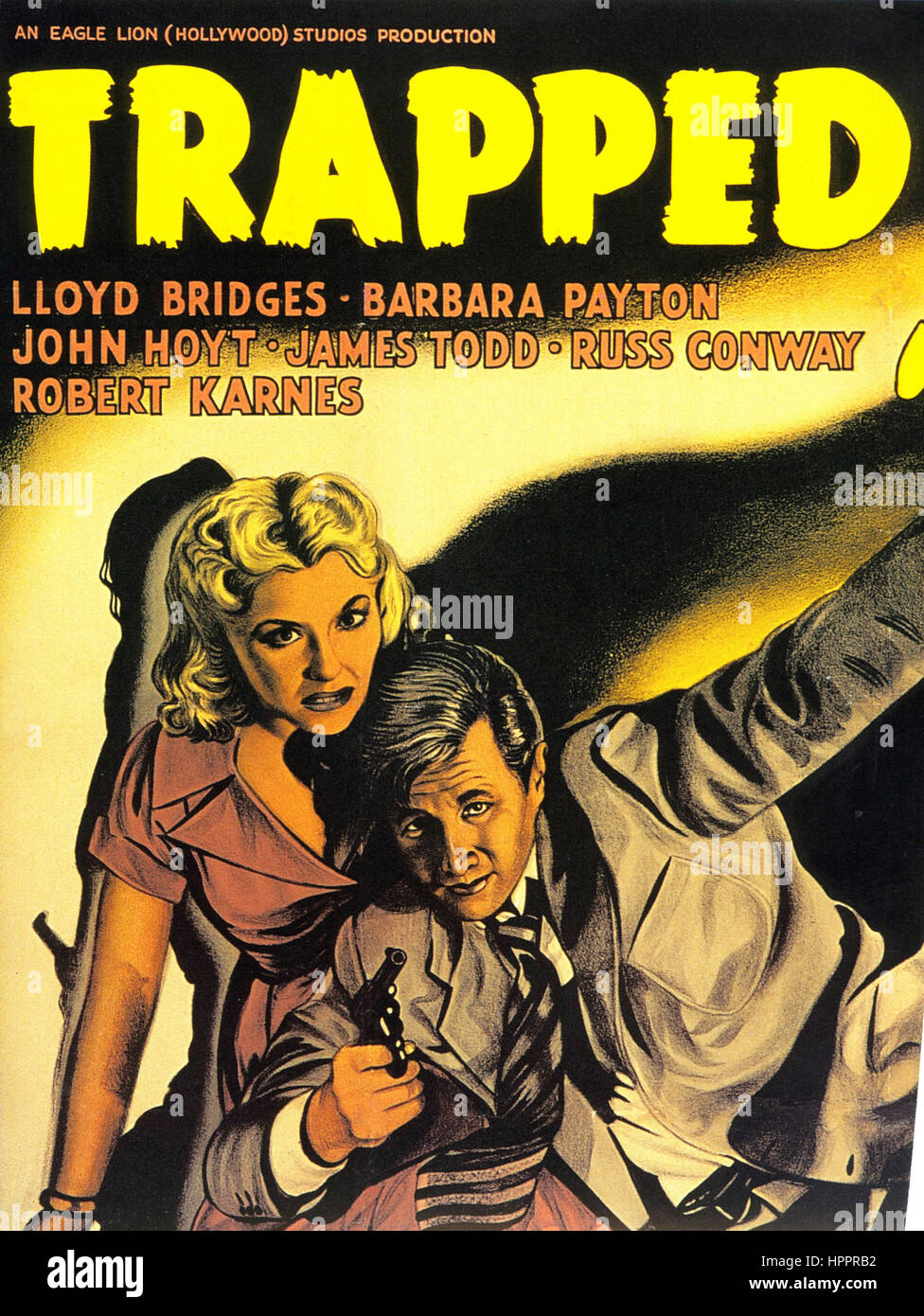 1949 piégé Eagle-Lion Films Production Banque D'Images