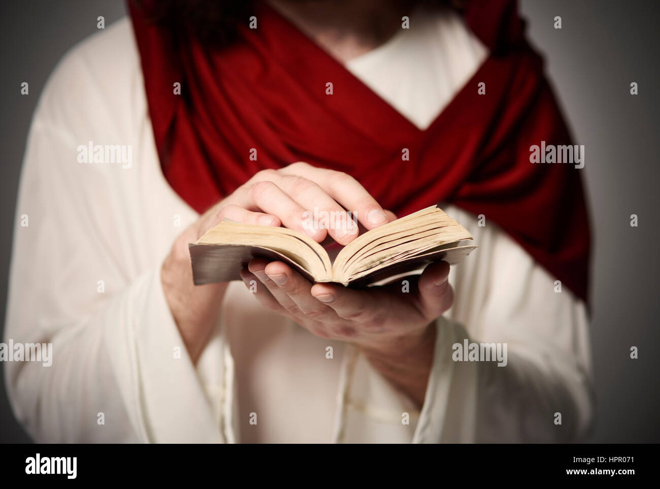 Le chemin de Jésus est par la dévotion et la souffrance Banque D'Images