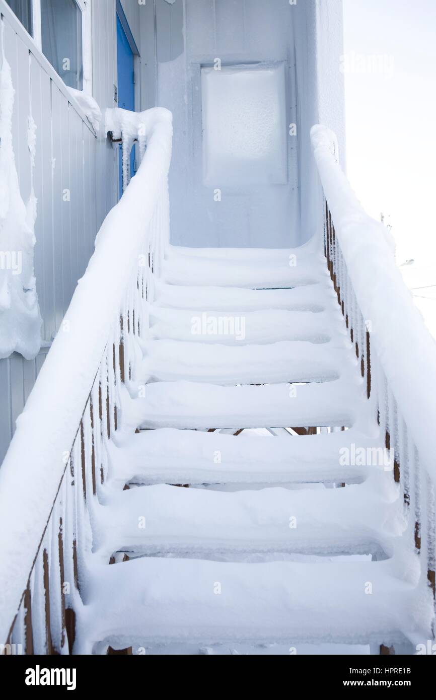 Gjohaven est un territoire inuit dans l'extrême nord du Canada Banque D'Images