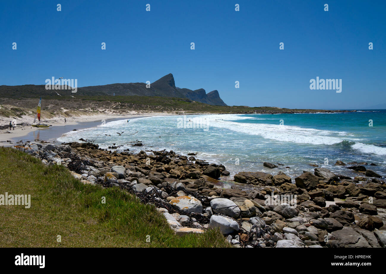 La plage de la baie de buffets péninsule du Cap cape point nature reserve Afrique du Sud Banque D'Images