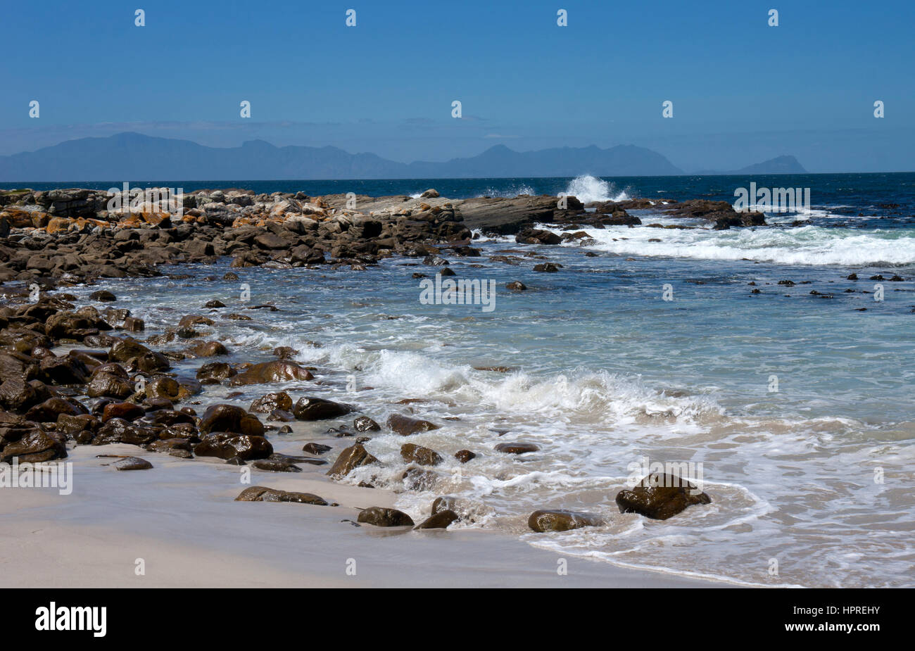 La plage de la baie de buffets péninsule du Cap cape point nature reserve Afrique du Sud Banque D'Images