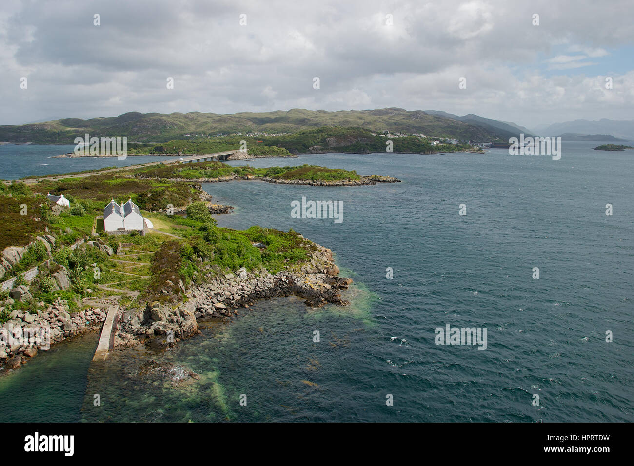 Interdiction d'Eilean vue du pont de Skye, en Ecosse Banque D'Images