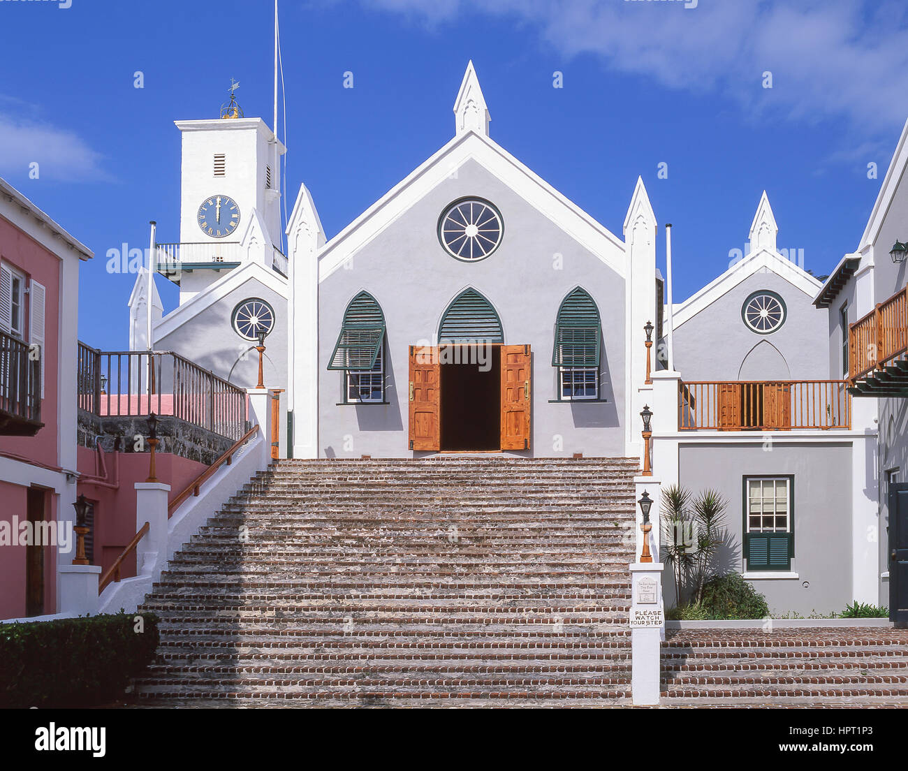 L'église St Pierre, St George's, St George's Parish, Bermudes Banque D'Images