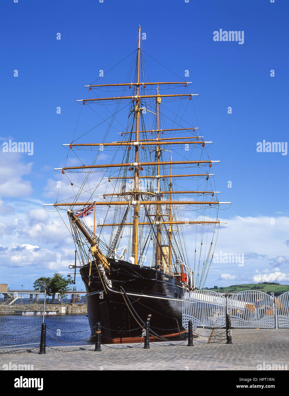 Le Capitaine Scott's HMS Discovery de bateau, Victoria Dock, Dundee, Ville de Dundee, Ecosse, Royaume-Uni Banque D'Images