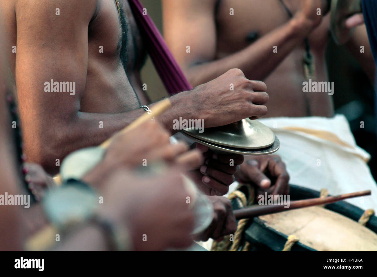 Les joueurs de tambour Banque D'Images