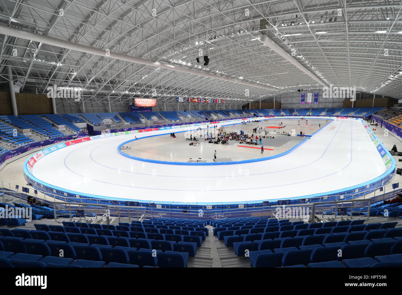 Vue générale de Gangneung, ovale, 11 février 2016 : à Gangneung, en Corée du Sud. Credit : YUTAKA/AFLO SPORT/Alamy Live News Banque D'Images