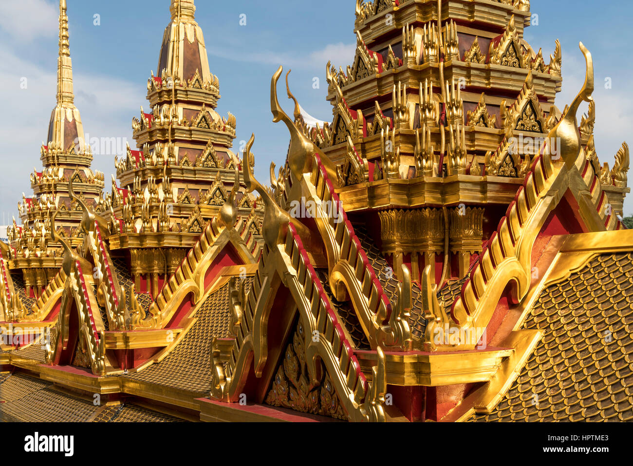 Thaïlande, Bangkok, Wat Chedi de Ratchanatdaram Banque D'Images