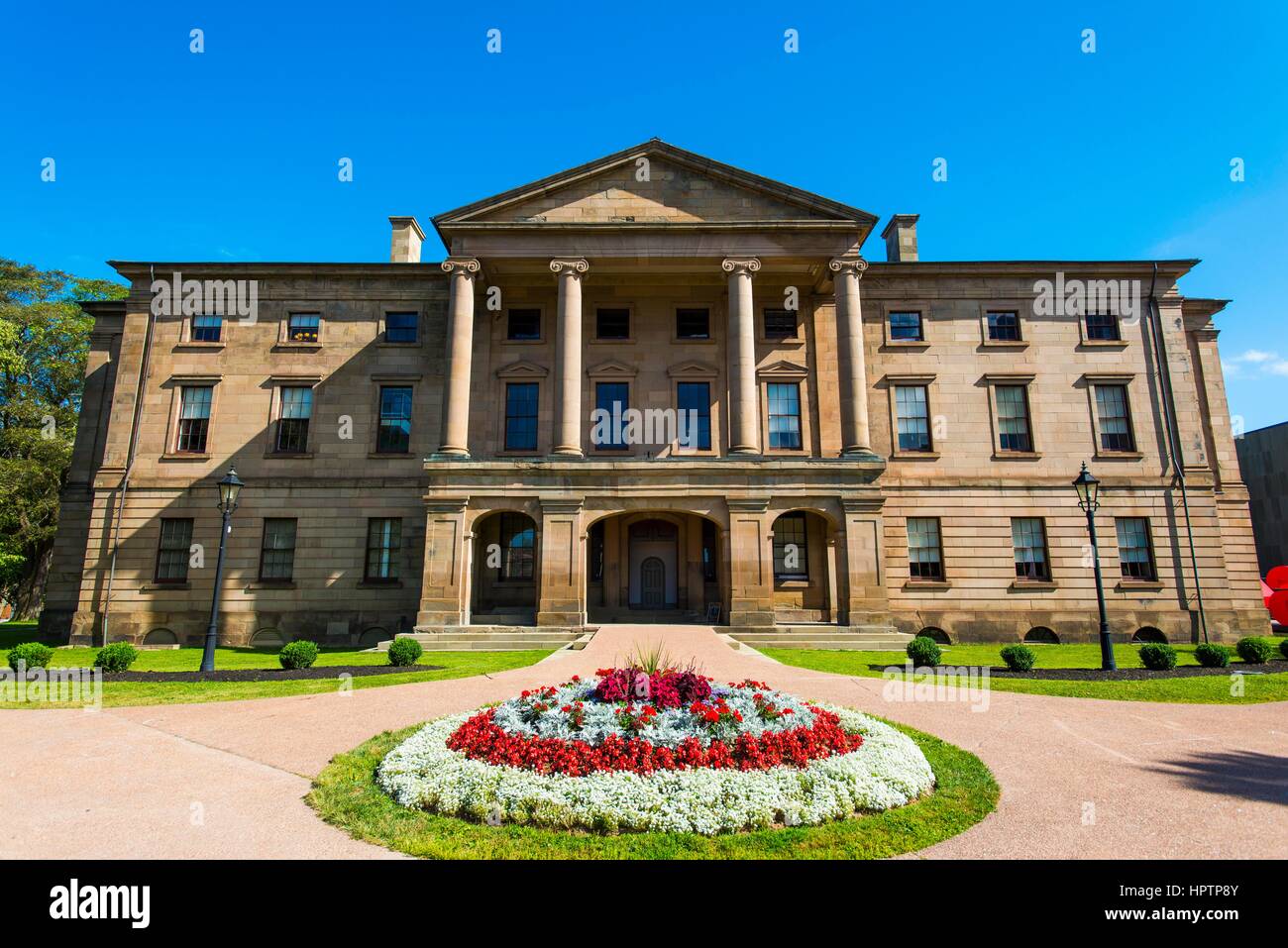 Édifice du gouvernement de l'historique de 1847 Province House, Charlottetown, capitale de la province de l'Île du Prince Édouard, Canada Banque D'Images
