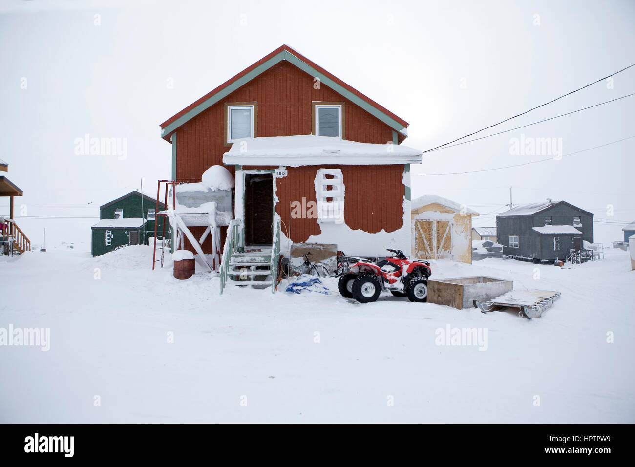 Gjohaven est un territoire inuit dans l'extrême nord du Canada Banque D'Images