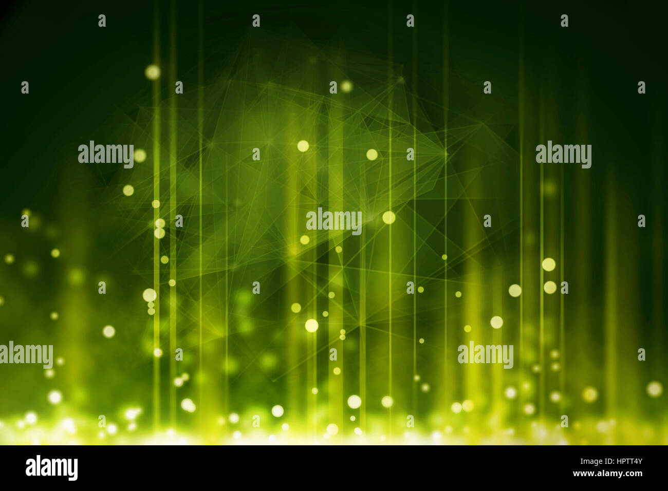 Fond vert matrice code Banque D'Images