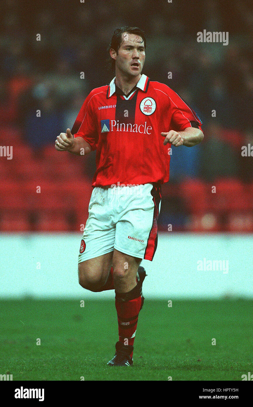 STEVE GUINAN Nottingham Forest FC 08 Janvier 1998 Banque D'Images