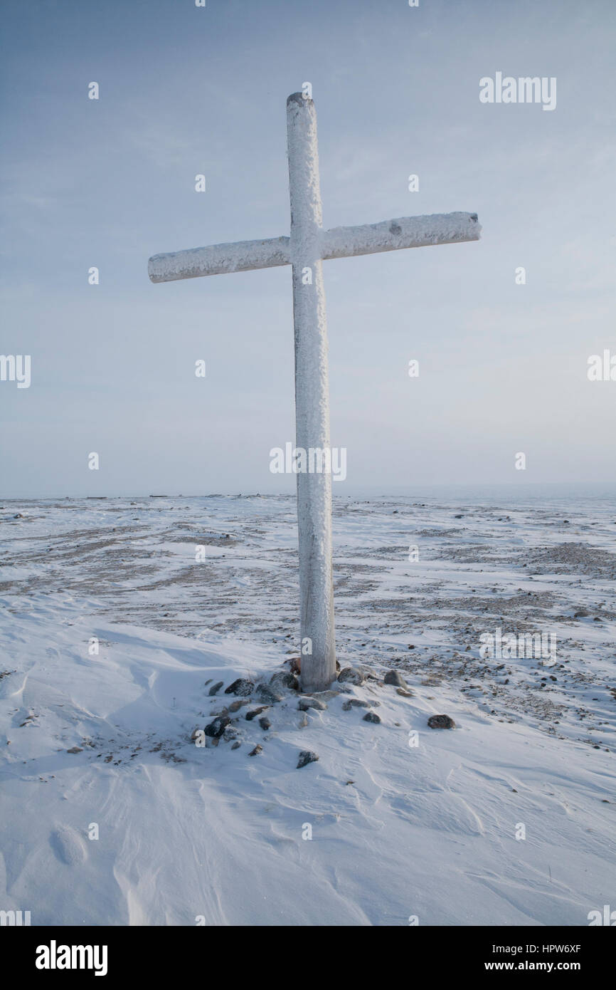 Grave yard au pôle nord Banque D'Images