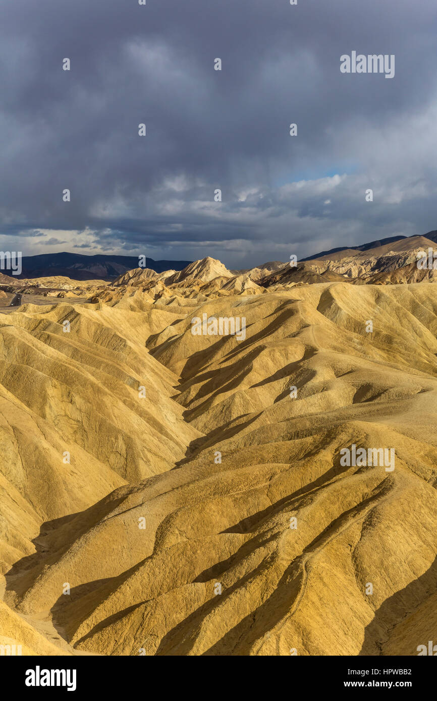 Zabriskie Point Zabriskie point, Death Valley National Park, Death Valley, California, United States, Amérique du Nord Banque D'Images