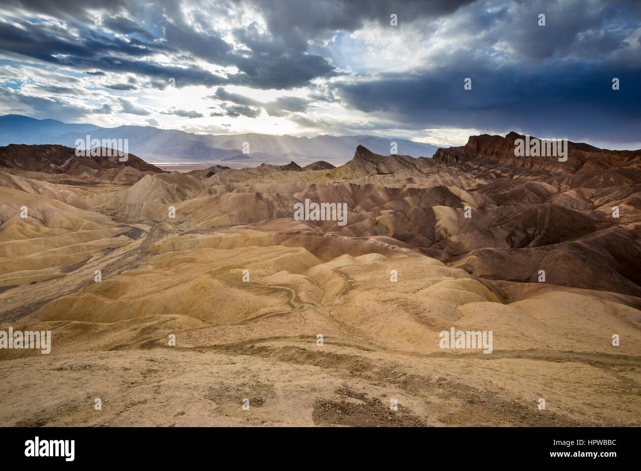 Zabriskie Point Zabriskie point, Death Valley National Park, Death Valley, California, United States, Amérique du Nord Banque D'Images