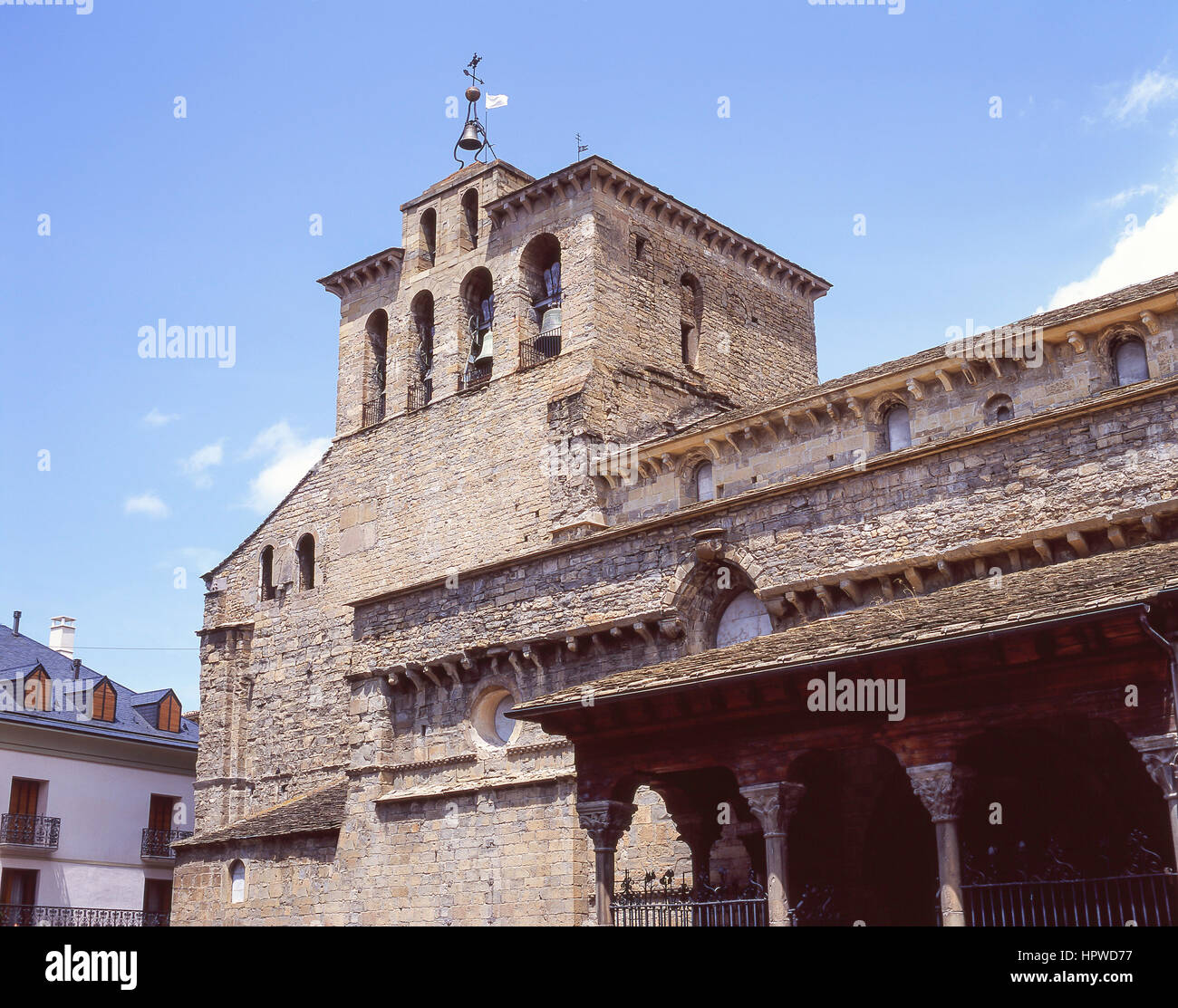 La cathédrale romane du xie siècle, la Plaza de la Catedral, Jaca, Huesca Province, Aragon, Royaume d'Espagne Banque D'Images