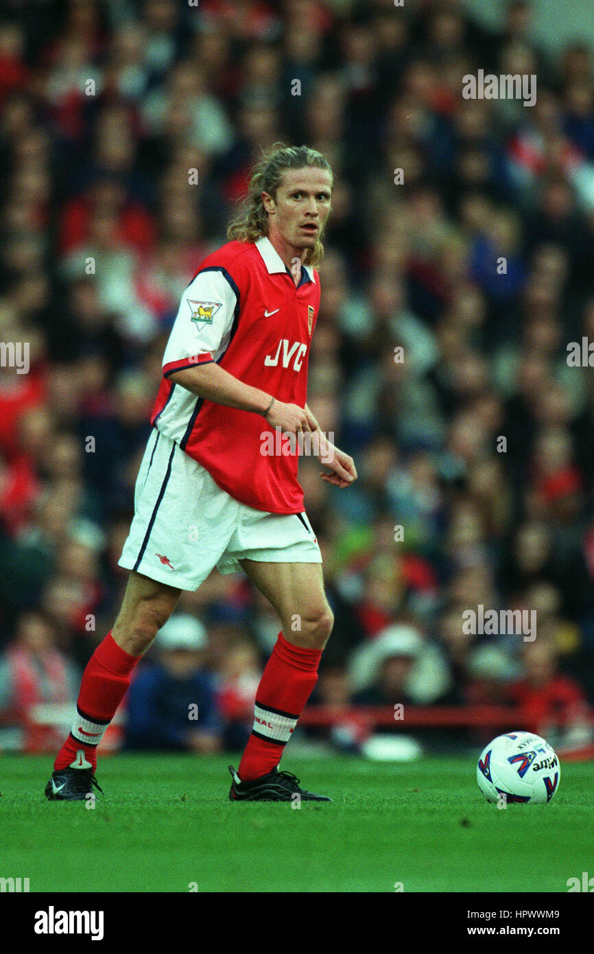 EMMANUEL PETIT ARSENAL FC 09 Novembre 1998 Banque D'Images