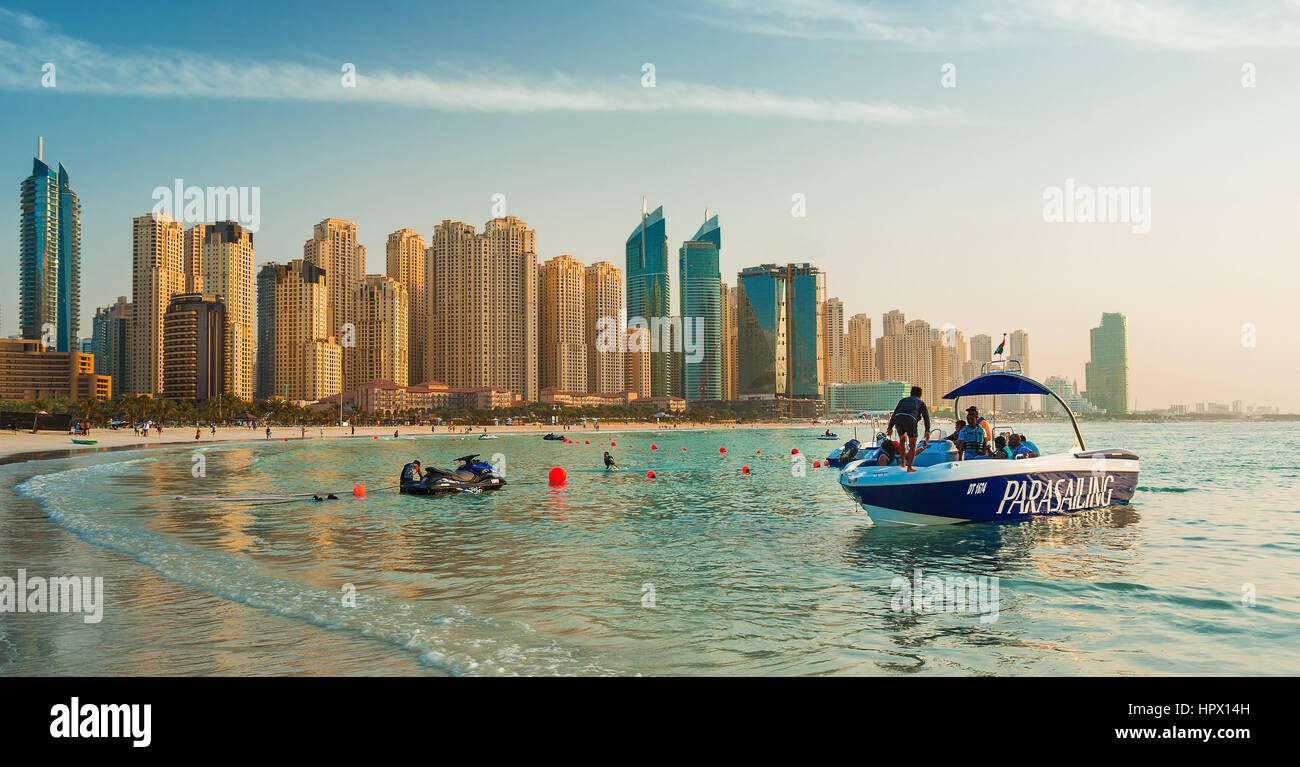 Dubaï, Marinna, eau, le meilleur de la plage Banque D'Images