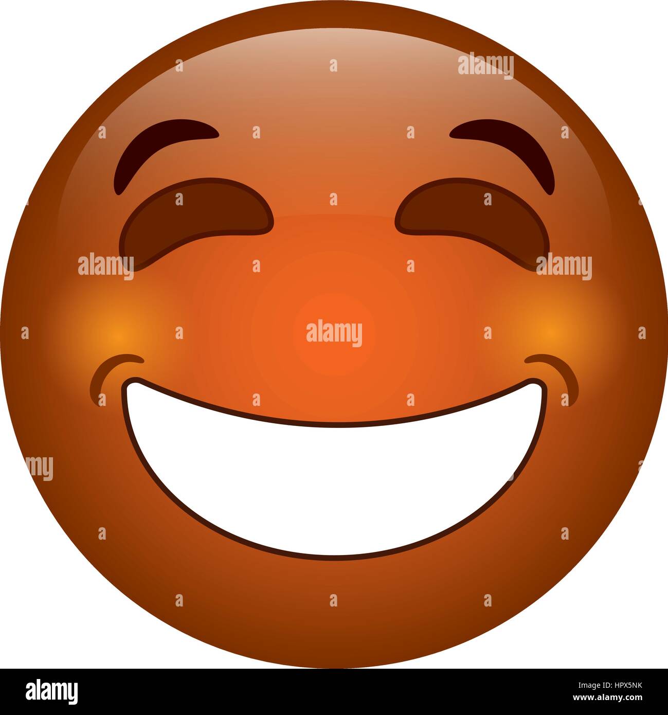 L'icône d'émoticones rire Illustration de Vecteur