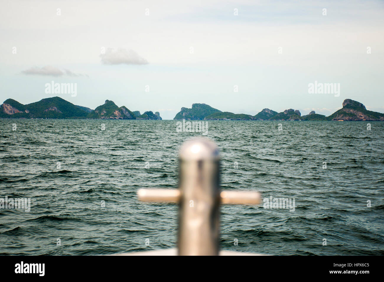 La plage Thaïlande beau paradis vert bleu Ang Thong National Marine Park Banque D'Images