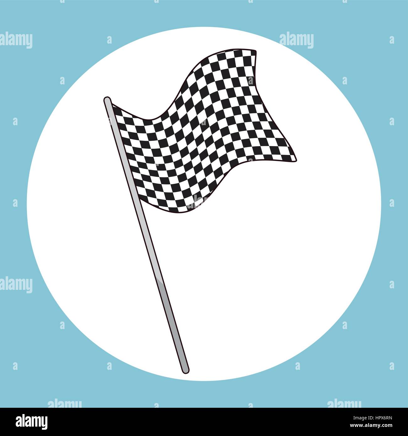 Voiture De Course Noir Et Blanc Banque d'images vectorielles - Alamy