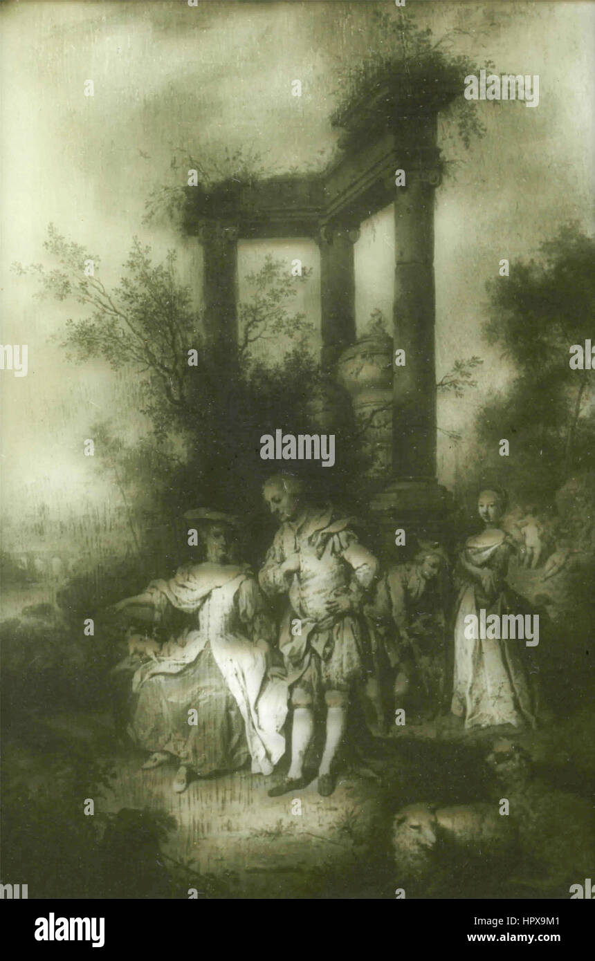 La famille Goethe en 1762, Allemagne Banque D'Images