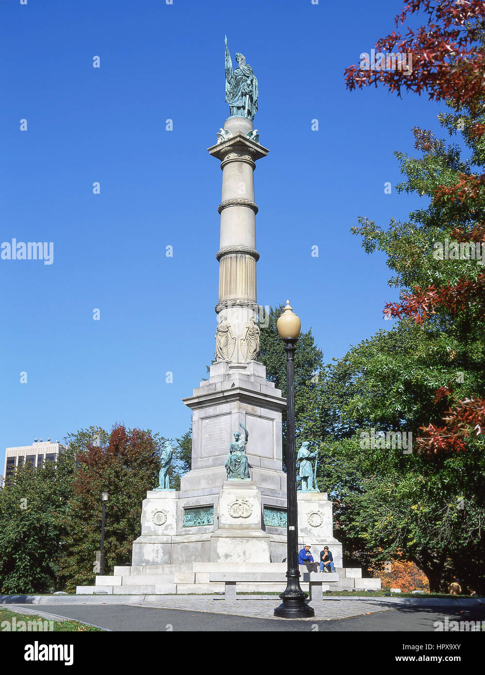 Civil War Memorial, Boston Common, Boston, Massachusetts, États-Unis d'Amérique Banque D'Images