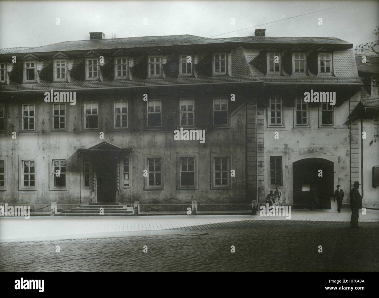 Maison de Goethe à Weimar en 1925, Allemagne Banque D'Images