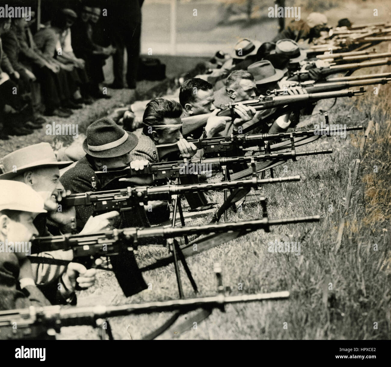 L'entraînement au tir de l'Armée suisse Banque D'Images