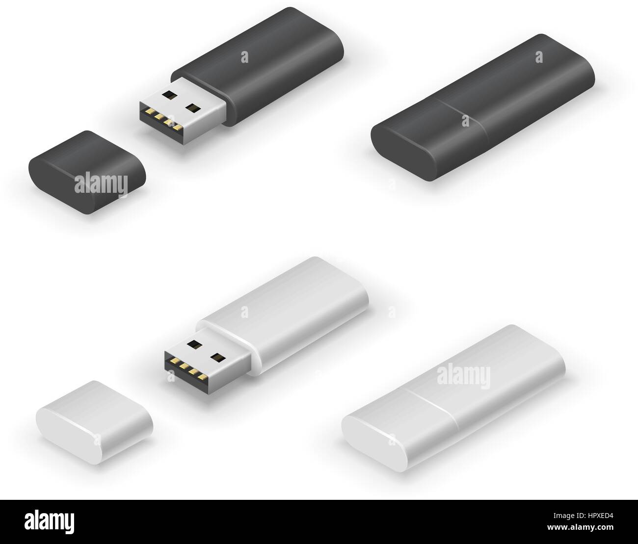 Clé USB flash drive Illustration de Vecteur