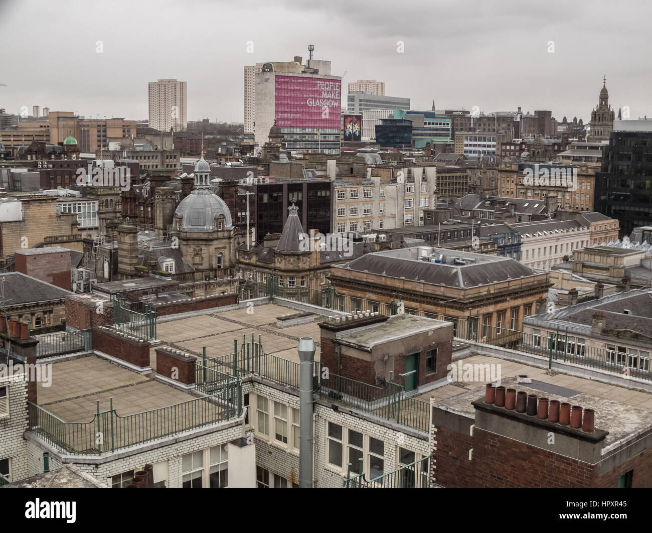 Skyline de Glasgow Banque D'Images