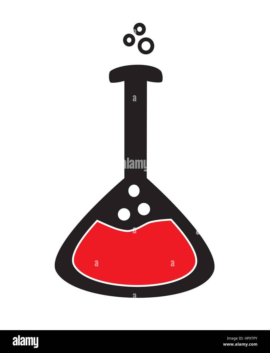 Icône fiole isolés vecteur fond blanc. Illustration de Vecteur