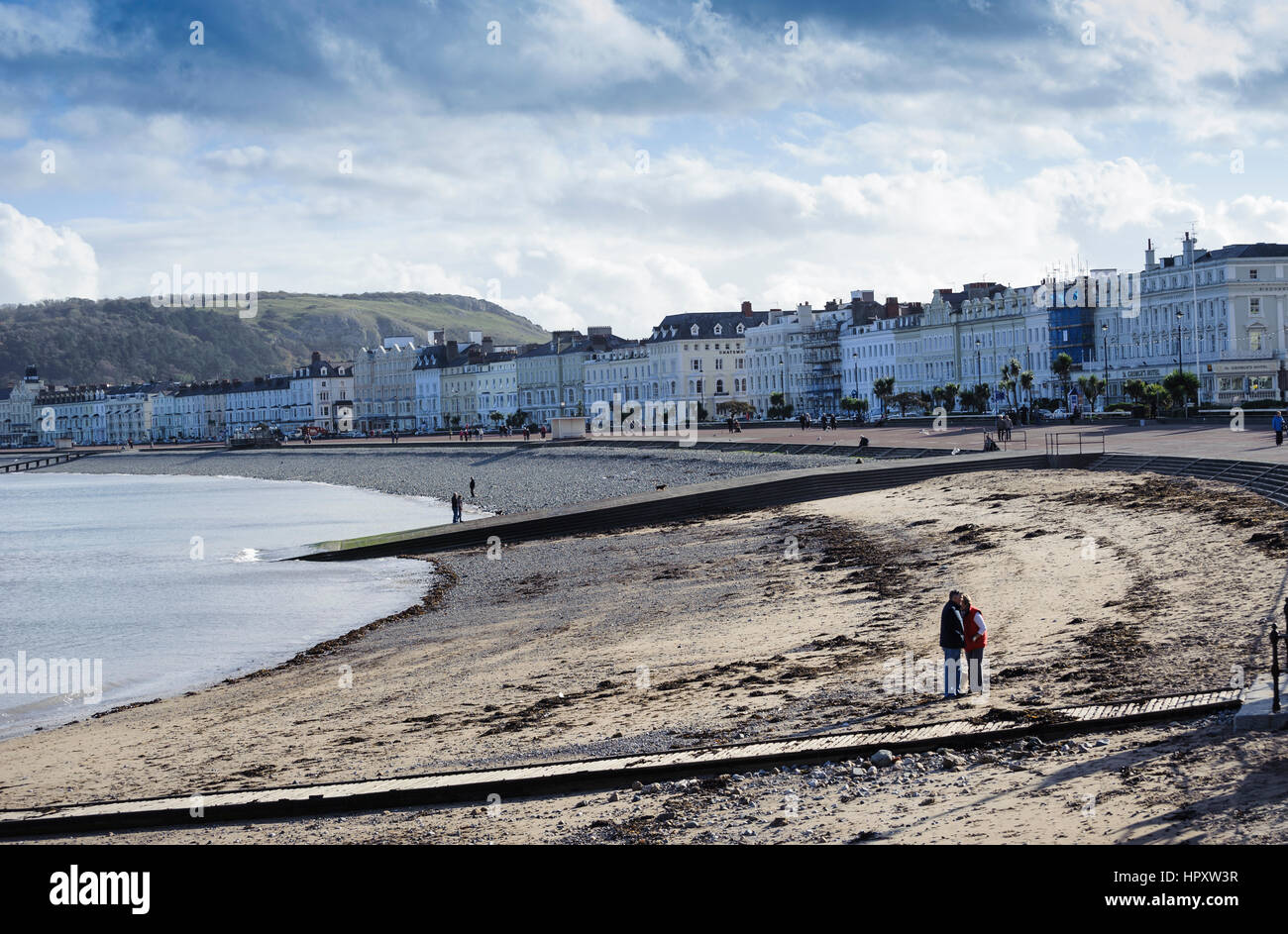 South Parade, Llandudno, Conwy County,le Nord du Pays de Galles Banque D'Images