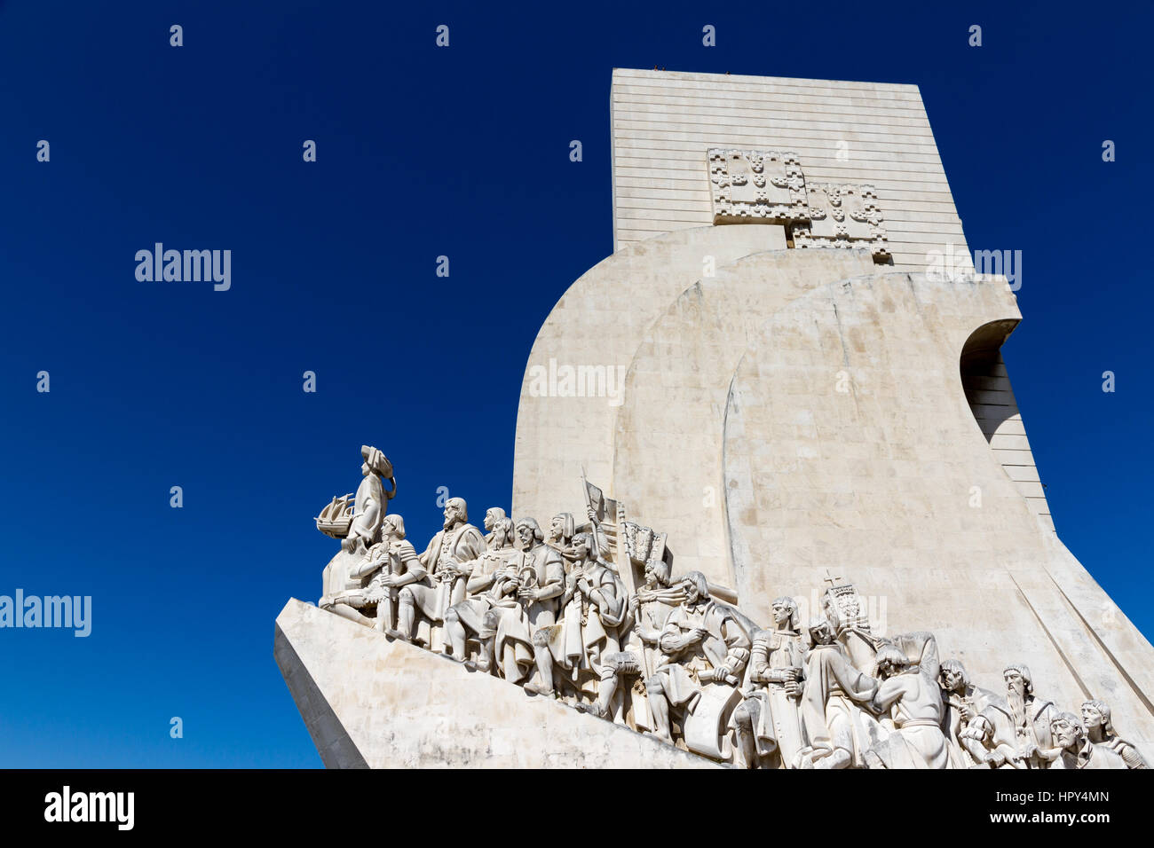 Monument des Découvertes est un monument situé sur l'estuaire du Tage à Lisbonne Banque D'Images