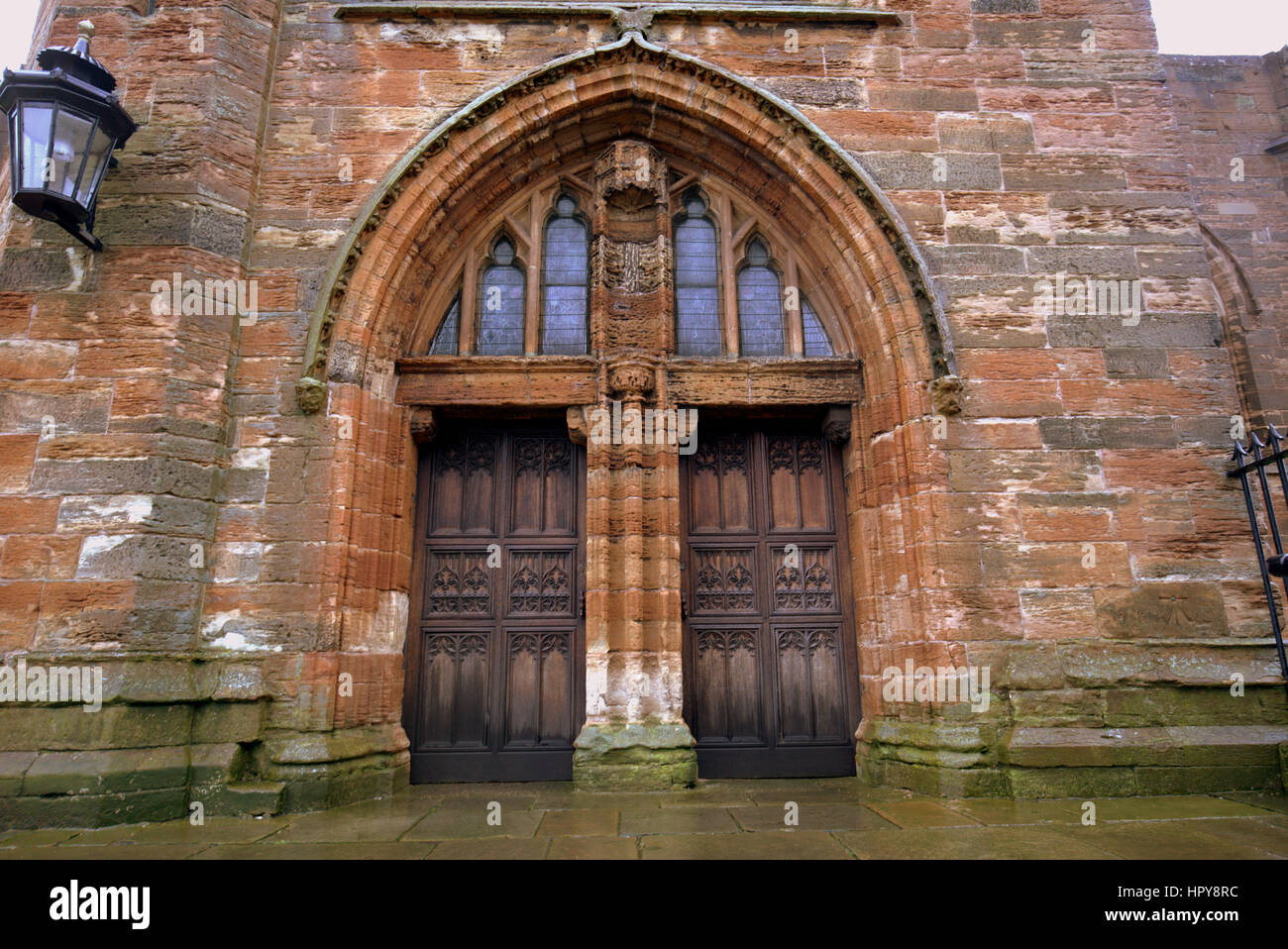 St Michael's Parish Church, portes d'entrée de Linlithgow Banque D'Images