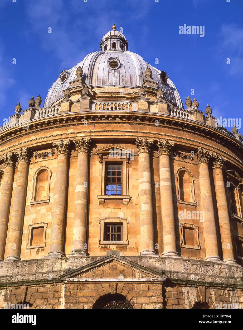 Radcliffe Camera au coucher du soleil, l'Université d'Oxford, Radcliffe Square, Oxford, Oxfordshire, Angleterre, Royaume-Uni Banque D'Images