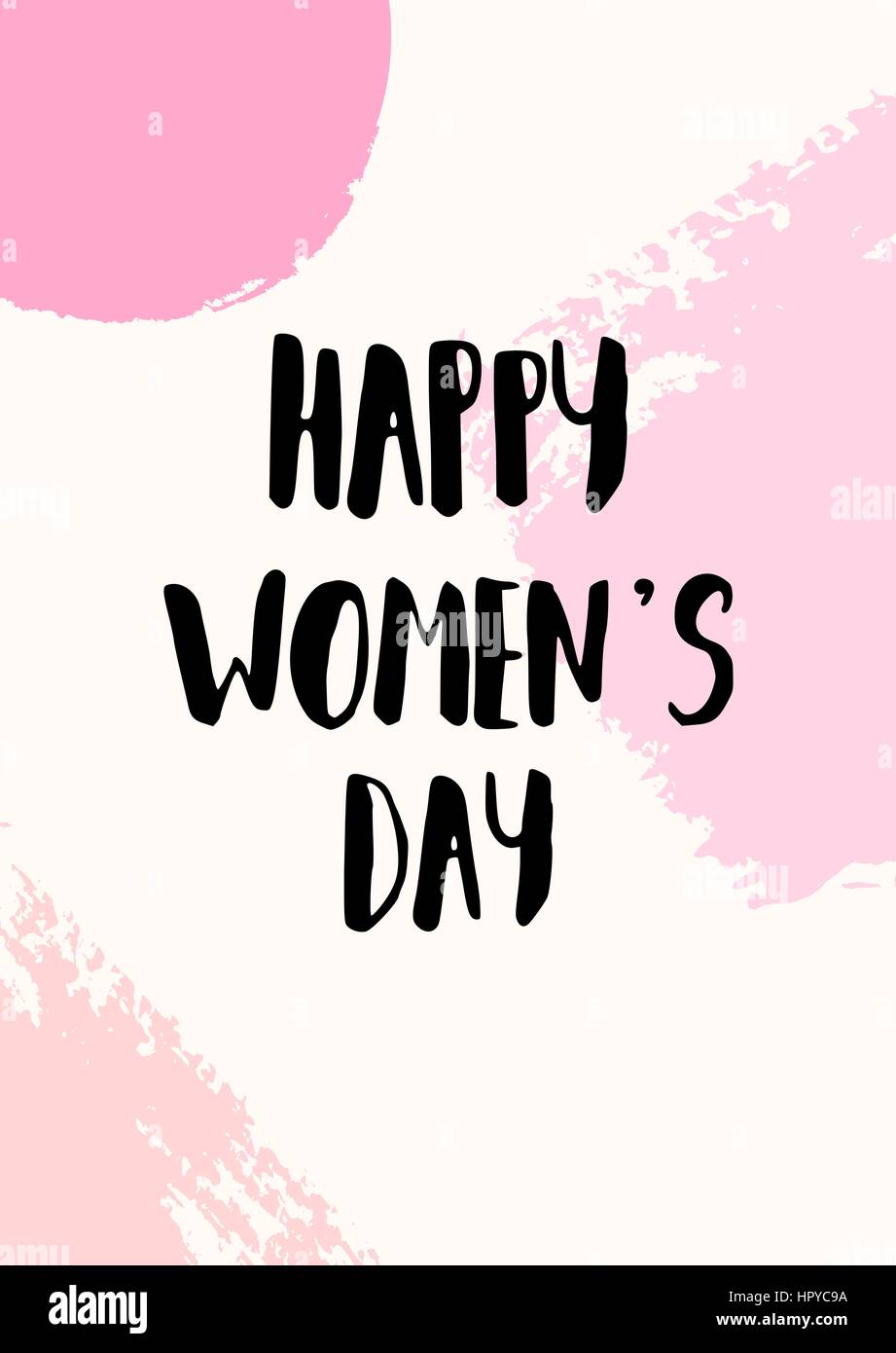 Girl Boss - inspirational quote poster design. Texte des lettres à la main en noir sur fond abstrait les coups de pinceau de couleurs pastel. Illustration de Vecteur