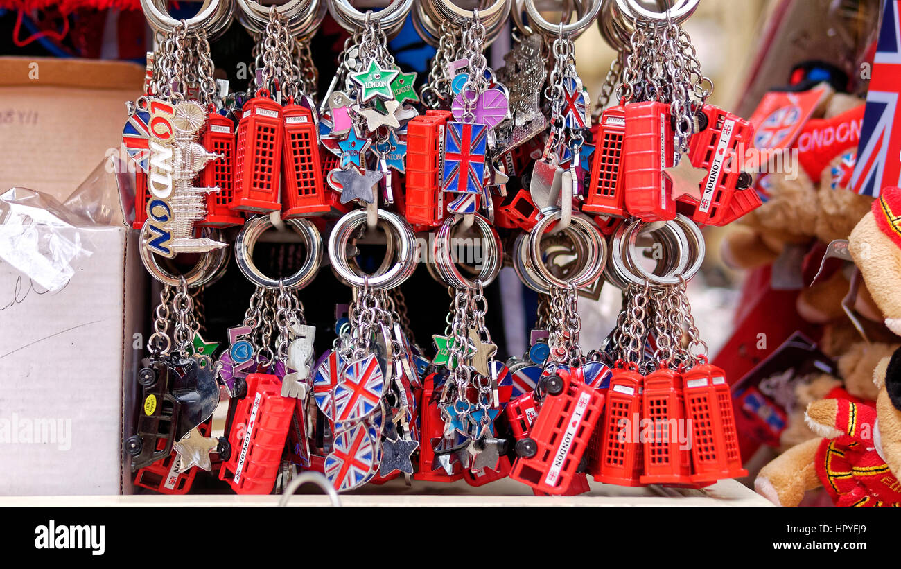 La nouveauté porte clés à vendre à Londres Photo Stock - Alamy