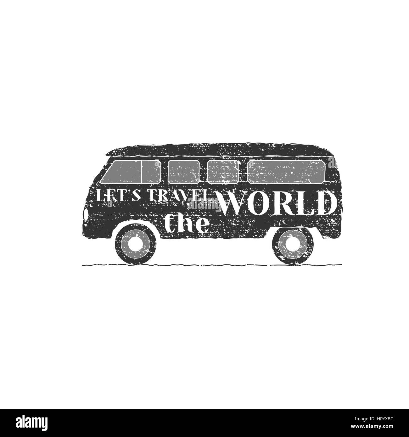 Logo voiture camping-car, de l'emblème et insigne isolé sur fond blanc. RV et Caravan Park design. Illustration vecteur de véhicules de loisir avec typographie éléments. Images Illustrations Illustration de Vecteur