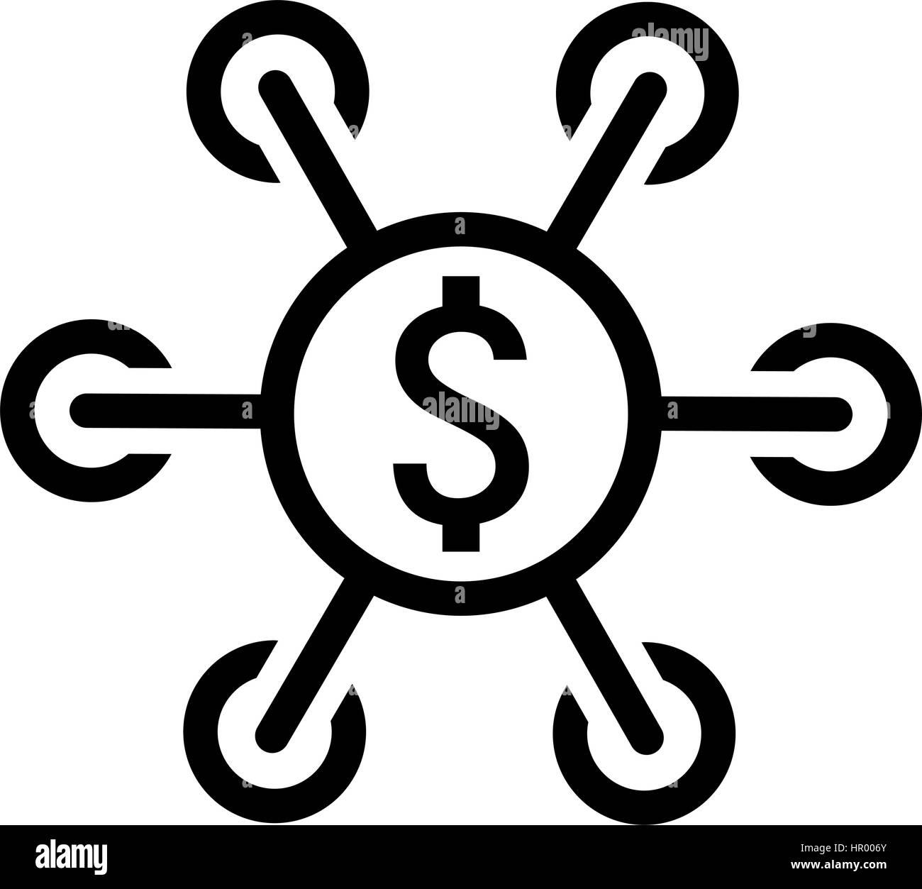 L'icône de l'investissement. Concept d'entreprise. Modèle plat. Illustration de Vecteur