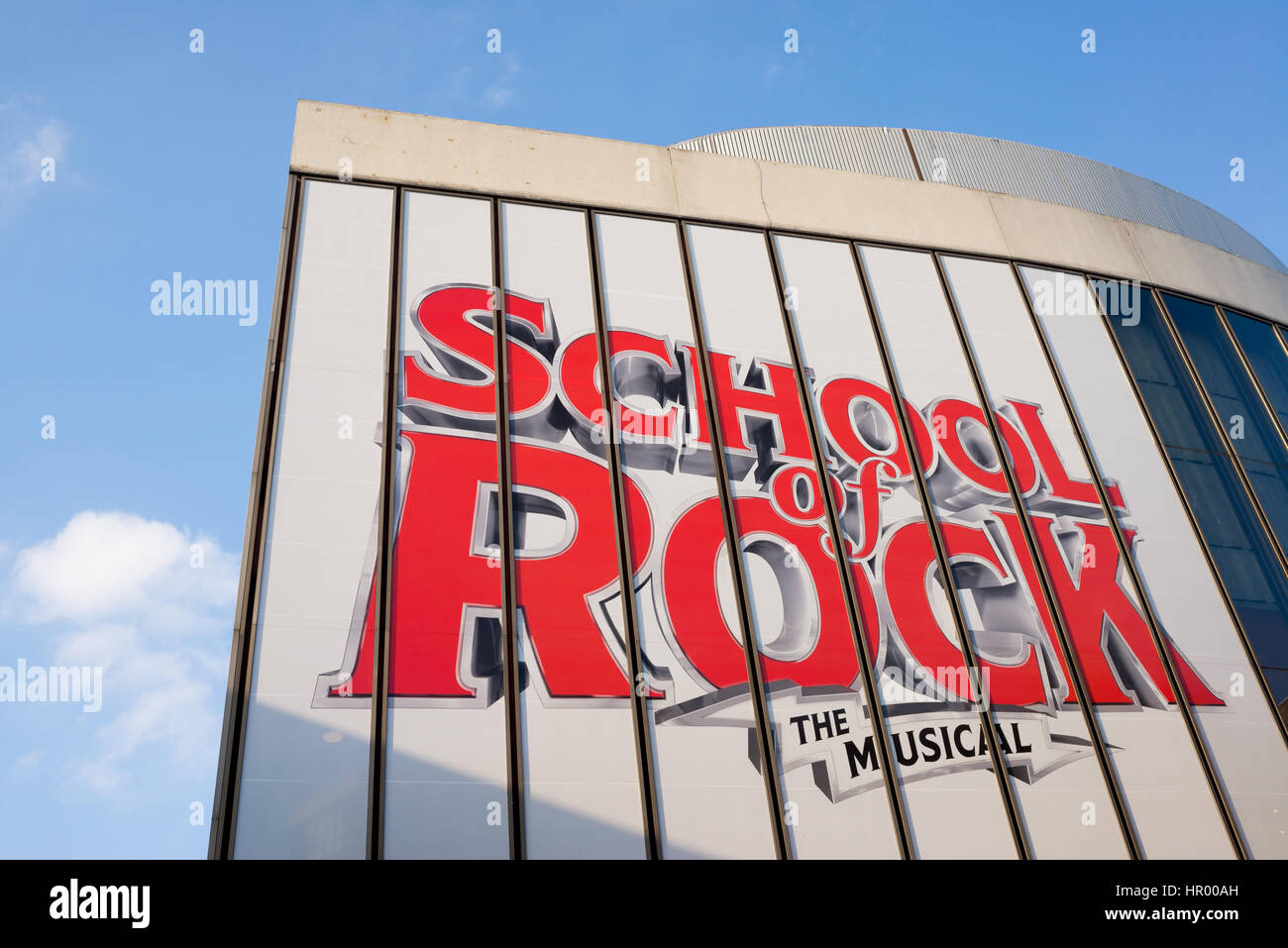 Le New London Theatre au cours de la production pour "l'école de Rock La comédie musicale" la comédie musicale d'Andrew Lloyd Webber. Banque D'Images