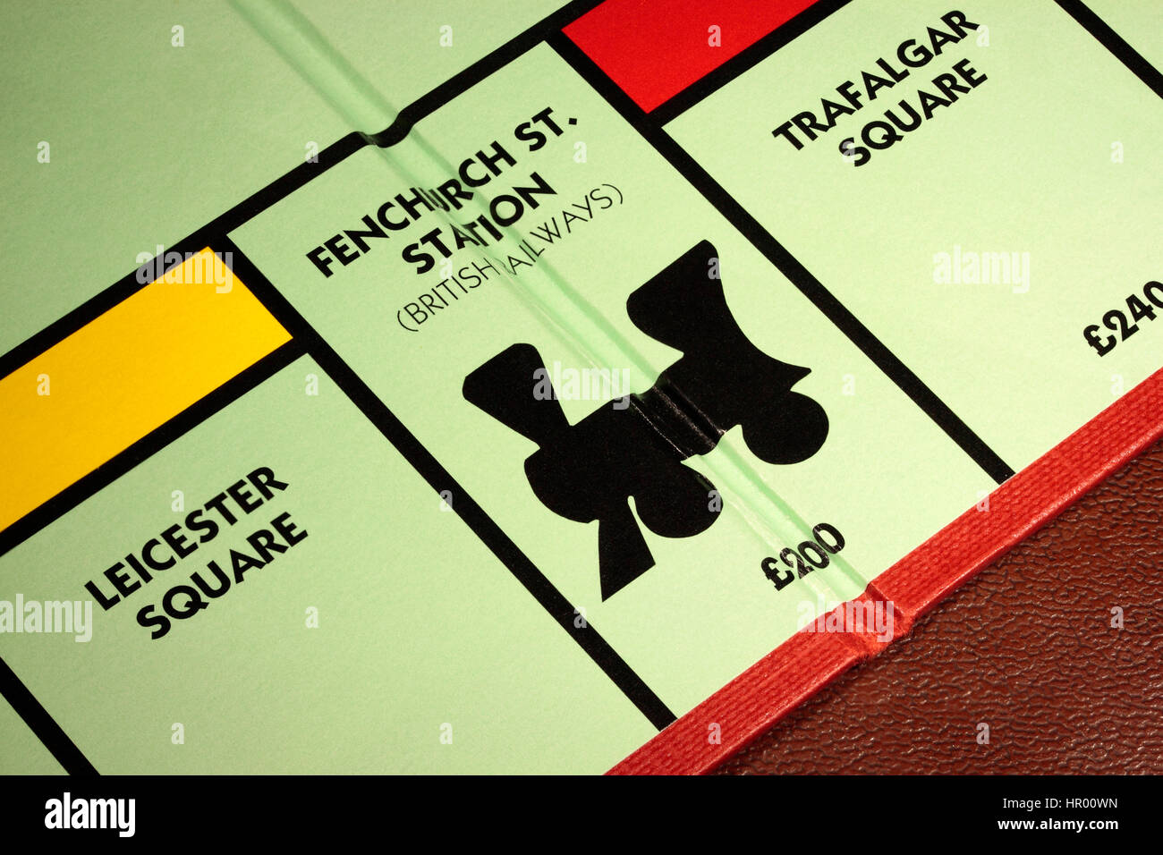 Jeu de Monopoly Fenchurch St. Station British Railways £200 avec