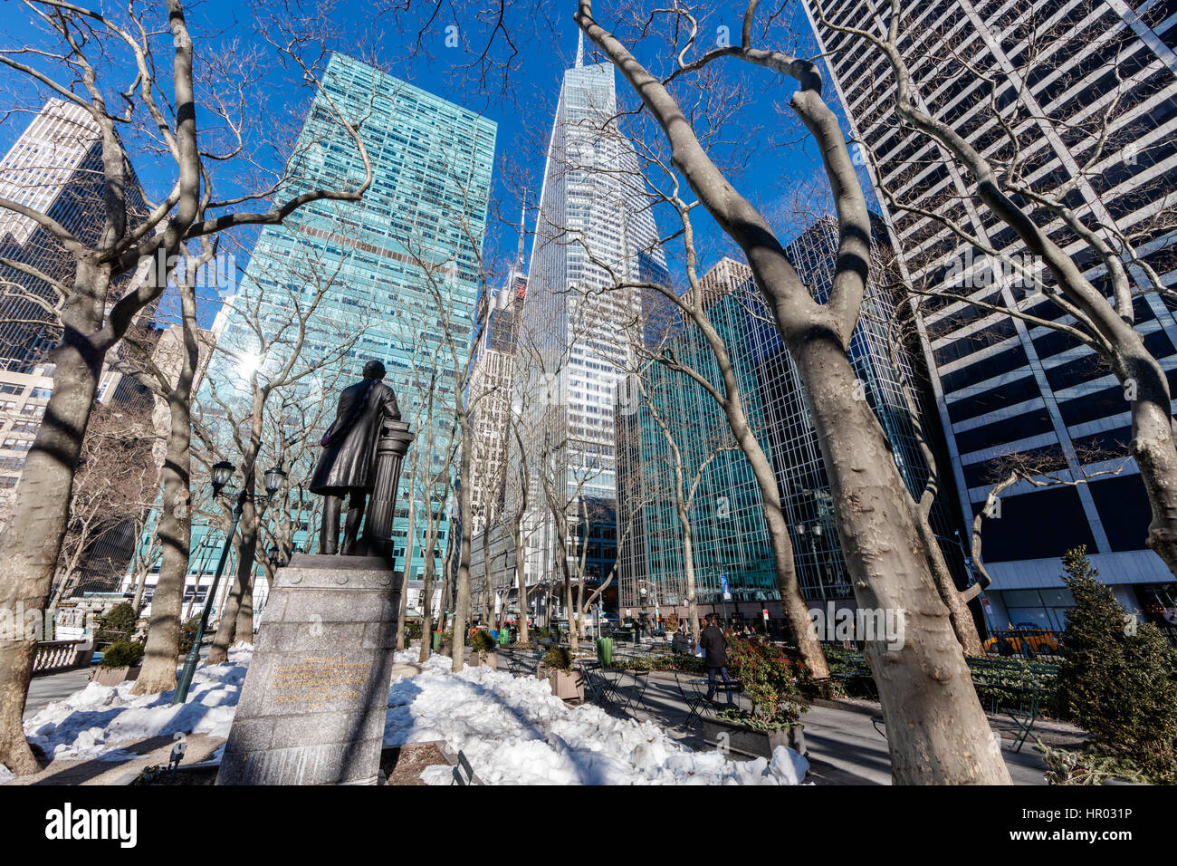 Bryant Park, New York, 10018, EE. UU. Banque D'Images