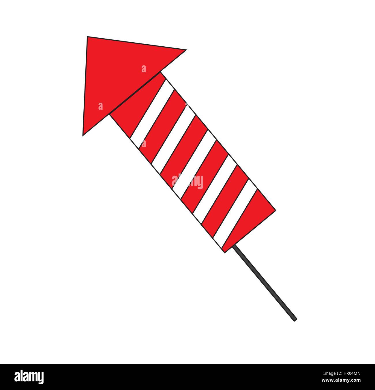 Fusée d'artifice vecteur icône isolé en fond blanc. Illustration de Vecteur