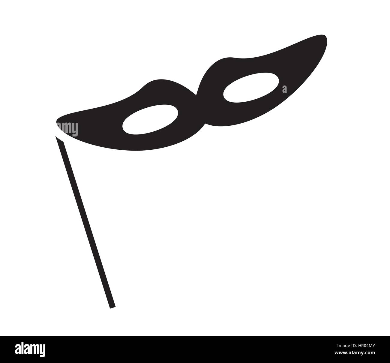 Carnival Fantasy vecteur icône masque isolé en fond blanc. Illustration de Vecteur