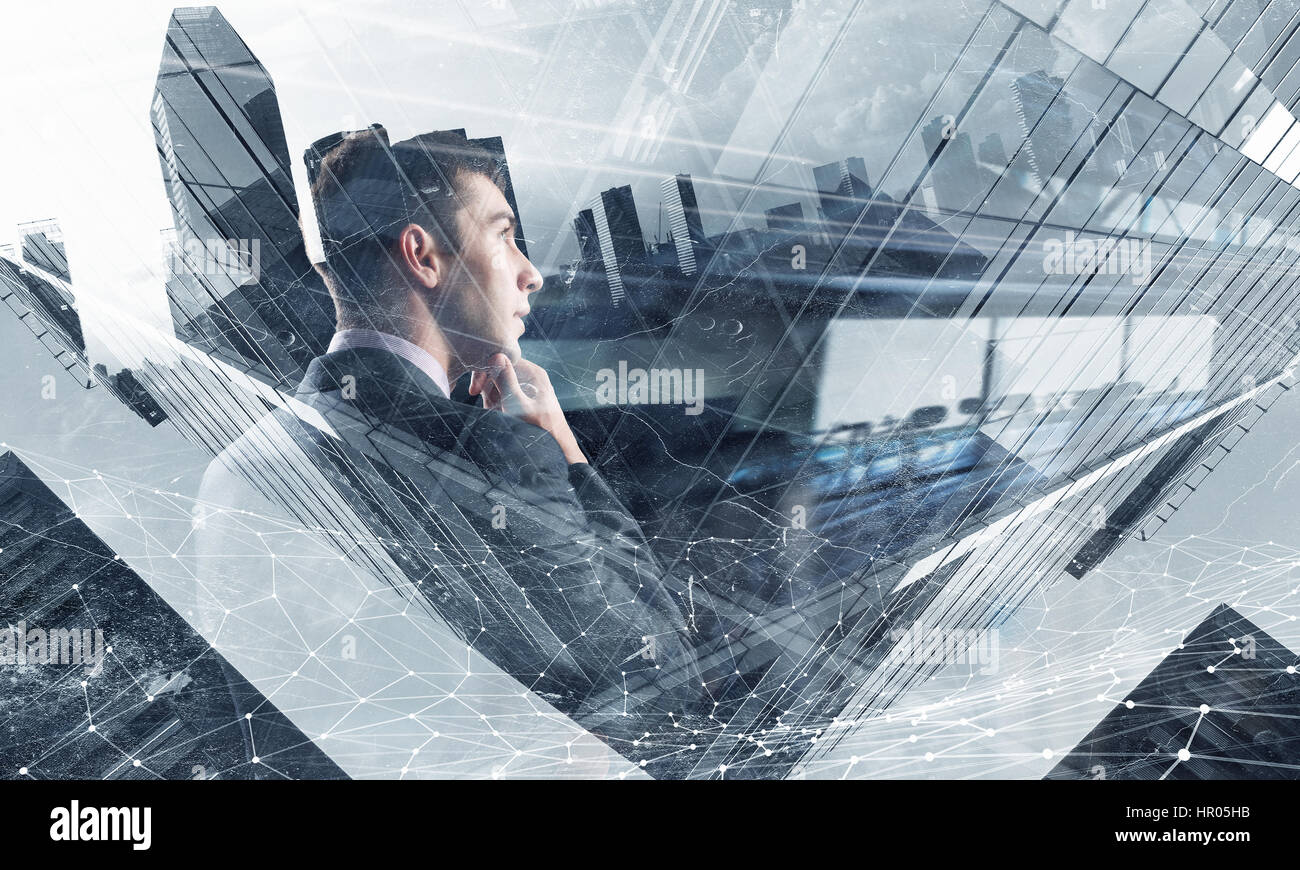 Au rythme de la tendance moderne . Technique mixte Banque D'Images