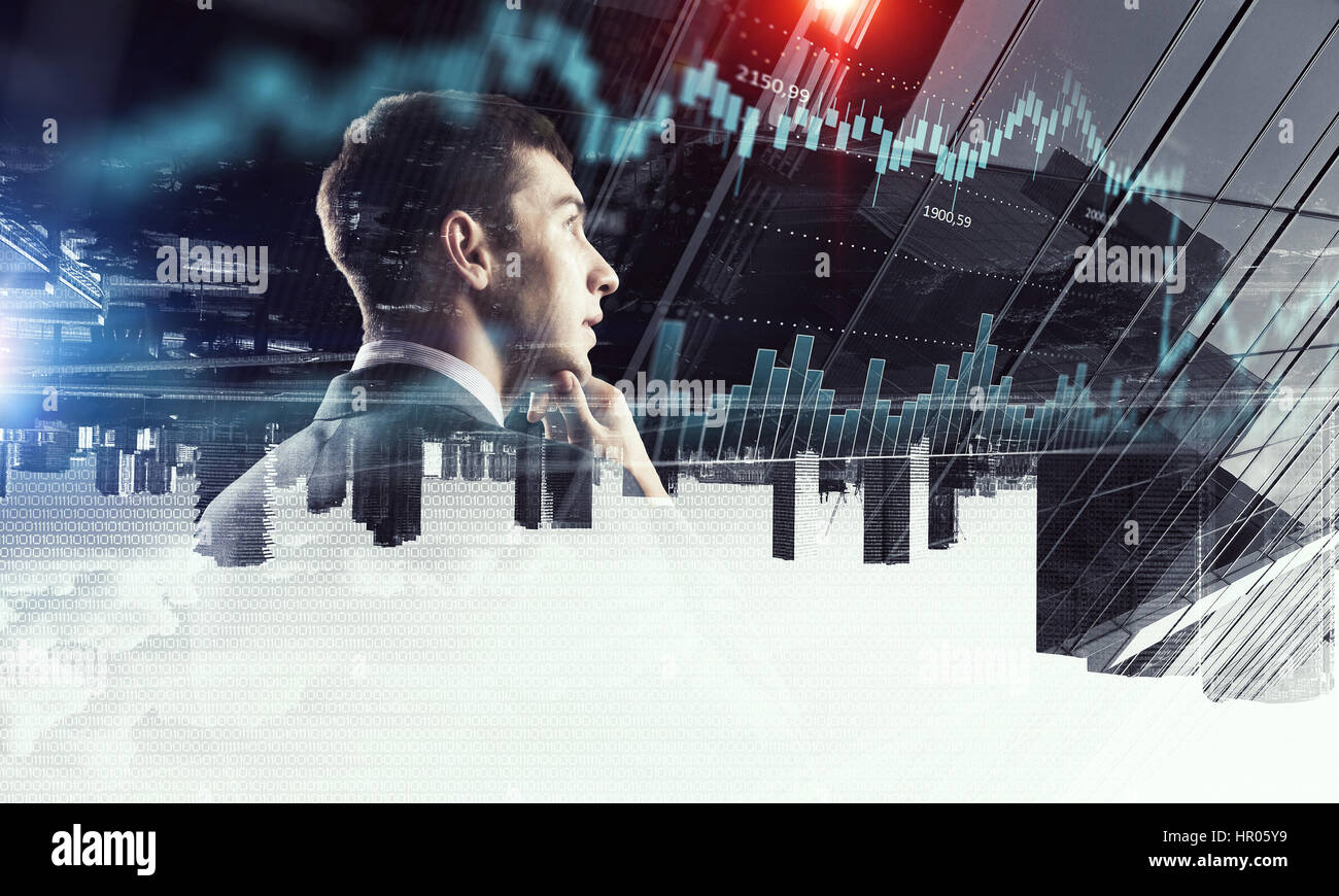 Au rythme de la tendance moderne . Technique mixte Banque D'Images