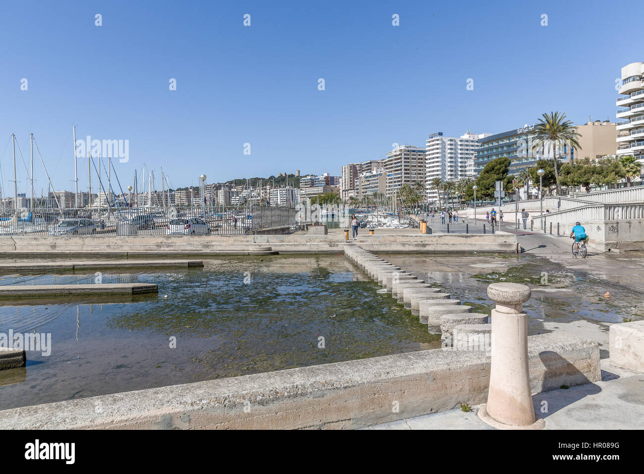 Tremplin en Palma Majorque Banque D'Images