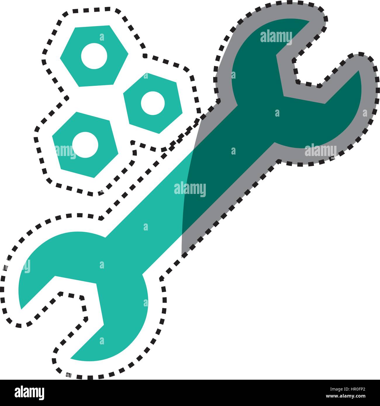 Symbole d'outils de construction Illustration de Vecteur