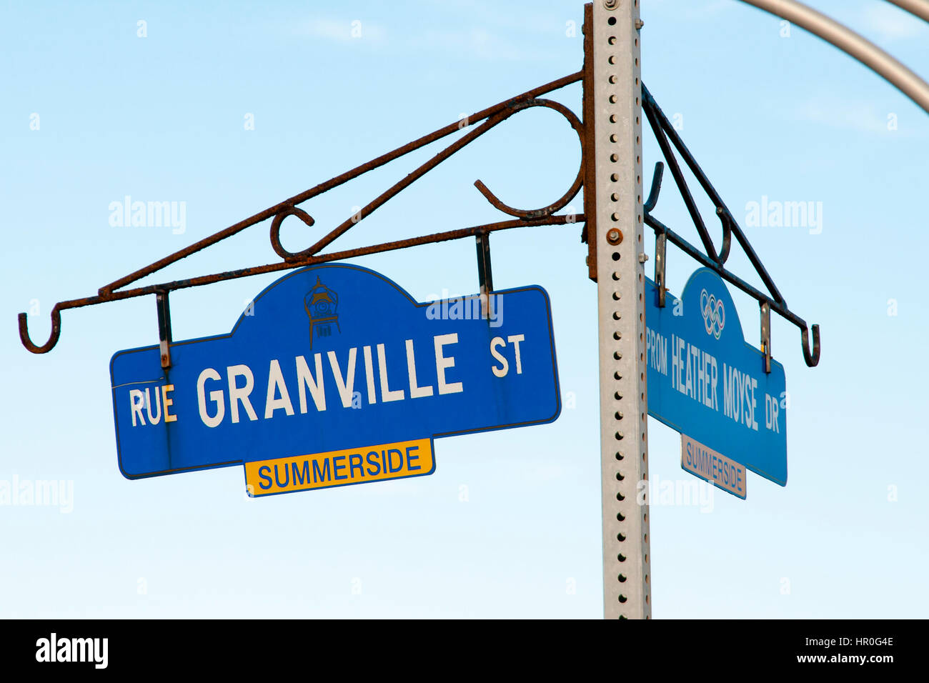 La rue Granville à Summerside - Prince Edward Island - Canada Banque D'Images